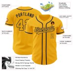 Baseball Custom Gold-Navy Jersey Gold Authentic Baseball Custom Gold-Navy Jersey Gold Authentic