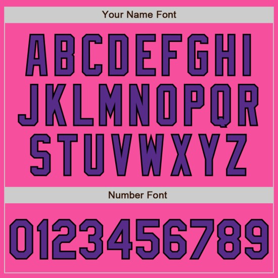 Jersey Lila-Schwarz Authentic Custom Baseball Pink Jersey Lila-Schwarz Authentic Custom Baseball Pink