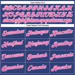 V-Ausschnitt Royal Damen Jersey Baseball Custom Pink-Weiß Cropped V-Ausschnitt Royal Damen Jersey Baseball Custom Pink-Weiß Cropped