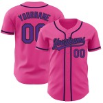 Jersey Lila-Schwarz Authentic Custom Baseball Pink Jersey Lila-Schwarz Authentic Custom Baseball Pink