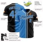 Jersey Custom Gradient Fashion Baseball Schwarz Pulver Authentische Blau-Weiß Jersey Custom Gradient Fashion Baseball Schwarz Pulver Authentische Blau-Weiß