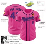 Jersey Lila-Schwarz Authentic Custom Baseball Pink Jersey Lila-Schwarz Authentic Custom Baseball Pink