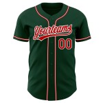 Custom Jersey Authentic Baseball Grün Rot-Weiß Custom Jersey Authentic Baseball Grün Rot-Weiß