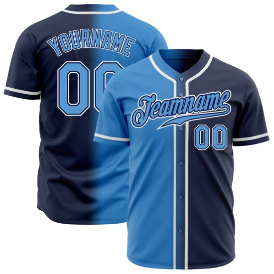 Jersey Authentic Custom Gradient Navy Baseball Powder Fashion Blau-Weiß Jersey Authentic Custom Gradient Navy Baseball Powder Fashion Blau-Weiß
