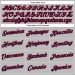 Benutzerdefinierte Marine-Rot Damen Baseball V-Ausschnitt Cropped Jersey Grau Benutzerdefinierte Marine-Rot Damen Baseball V-Ausschnitt Cropped Jersey Grau