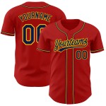 Jersey Red Baseball Authentic Navy-Gold Custom Jersey Red Baseball Authentic Navy-Gold Custom