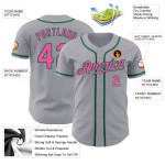 Baseball Custom Authentic Trikot Pink-Kelly Grau Grün Baseball Custom Authentic Trikot Pink-Kelly Grau Grün