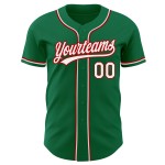 Jersey Baseball Kelly Grün Weiß-Rot Custom Authentic Jersey Baseball Kelly Grün Weiß-Rot Custom Authentic