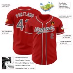 Baseball Trikot Red Authentic Steel Custom Grau-Weiß Baseball Trikot Red Authentic Steel Custom Grau-Weiß