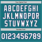 Jersey Custom Baseball Teal Weiß-Lila Authentic Jersey Custom Baseball Teal Weiß-Lila Authentic