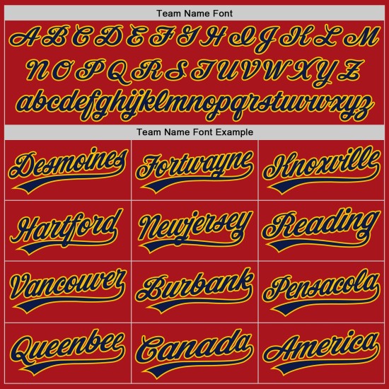 Jersey Red Baseball Authentic Navy-Gold Custom Jersey Red Baseball Authentic Navy-Gold Custom