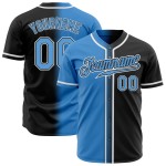 Jersey Custom Gradient Fashion Baseball Schwarz Pulver Authentische Blau-Weiß Jersey Custom Gradient Fashion Baseball Schwarz Pulver Authentische Blau-Weiß
