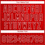 Rot-Weiß Muster Rot Design 3D Authentic Baseball Jersey Custom Rot-Weiß Muster Rot Design 3D Authentic Baseball Jersey Custom