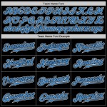 Jersey Custom Gradient Fashion Baseball Schwarz Pulver Authentische Blau-Weiß Jersey Custom Gradient Fashion Baseball Schwarz Pulver Authentische Blau-Weiß