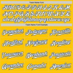 Fashion Yellow Custom Baseball Fade Authentic Jersey Weiß-Royal Fashion Yellow Custom Baseball Fade Authentic Jersey Weiß-Royal