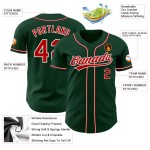 Custom Jersey Authentic Baseball Grün Rot-Weiß Custom Jersey Authentic Baseball Grün Rot-Weiß