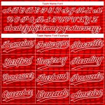 Rot-Weiß Muster Rot Design 3D Authentic Baseball Jersey Custom Rot-Weiß Muster Rot Design 3D Authentic Baseball Jersey Custom