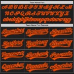 Authentisches schwarzes benutzerdefiniertes orangefarbenes Baseball-Trikot Authentisches schwarzes benutzerdefiniertes orangefarbenes Baseball-Trikot
