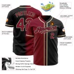 Baseball Authentic Custom Fashion Jersey Farbverlauf Purpur-Creme Schwarz Baseball Authentic Custom Fashion Jersey Farbverlauf Purpur-Creme Schwarz