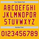 Jersey Baseball Authentic Custom Rot-Weiß Gold Jersey Baseball Authentic Custom Rot-Weiß Gold