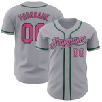 Baseball Custom Authentic Trikot Pink-Kelly Grau Grün Baseball Custom Authentic Trikot Pink-Kelly Grau Grün