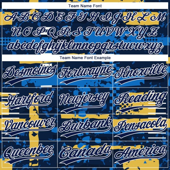 Jersey Muster Navy-Gold Design Custom Authentic 3D Navy Baseball Jersey Muster Navy-Gold Design Custom Authentic 3D Navy Baseball