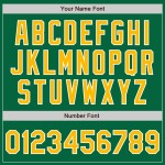 Gold-Weiß Baseball Trikot Kelly Custom Green Authentic Gold-Weiß Baseball Trikot Kelly Custom Green Authentic