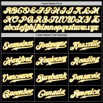 Lila-Gold Authentic Schwarz Mode Benutzerdefinierte Gradienten Jersey Weiß Lila-Gold Authentic Schwarz Mode Benutzerdefinierte Gradienten Jersey Weiß