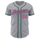 Baseball Custom Authentic Trikot Pink-Kelly Grau Grün Baseball Custom Authentic Trikot Pink-Kelly Grau Grün