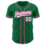 Baseball Custom Authentic Trikot Kelly Weiß-Rosa Grün Baseball Custom Authentic Trikot Kelly Weiß-Rosa Grün